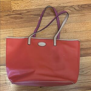 Coach Orange Tote Bag